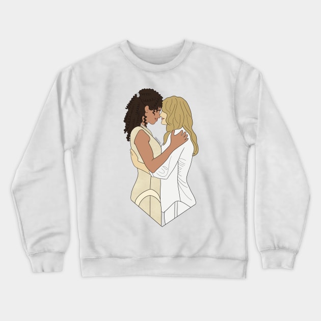 Stef and Lena Crewneck Sweatshirt by Gabi Veiga